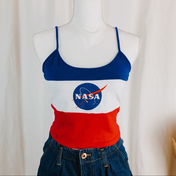 Chemistry Nasa Multicolor Sleeveless Size L Blouse Top - Picture 2 of 6